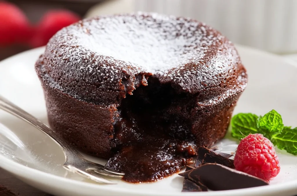 Step-by-step preparation of chocolate soufflé with ingredients laid out